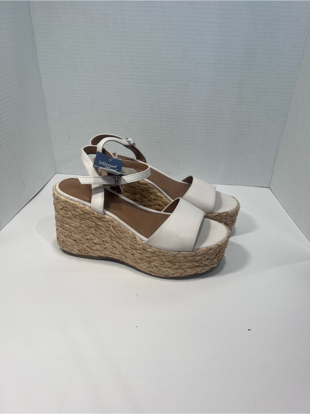 Universal Thread White Espadrille Wedge Sandals